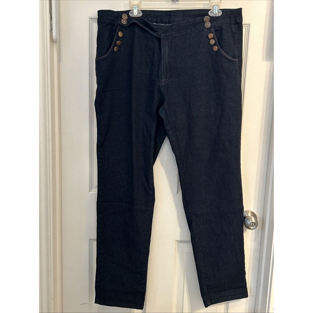 Vintage Exocet Blue‎ Jeans Denim Dark Wash Women's Size 20